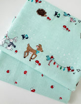 Mint Animals and Mushrooms FQ set of 2